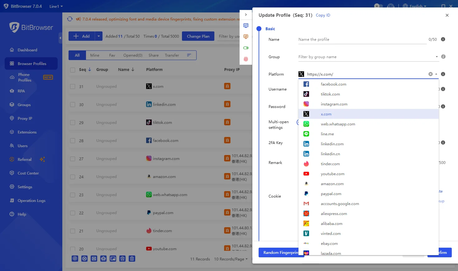 BitBrowser Dashboard